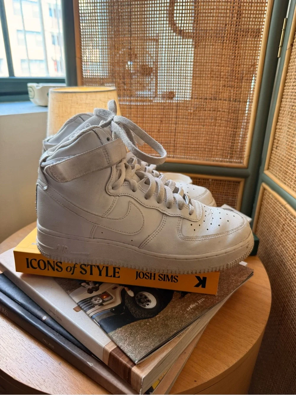 Nike Air Force 1 High ’07 Triple White GS Youth 7Y Sneakers DH2943-111